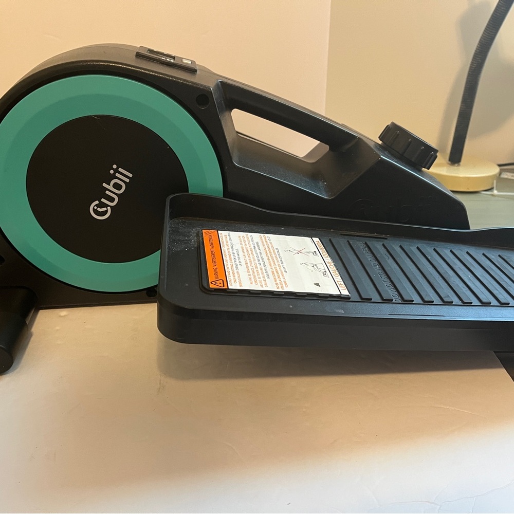 Cubii Black  and Teal Under-Desk Elliptical